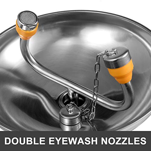 BestEquip Emergency Eyewash, Pedestal Mounted Emergency Eye Wash