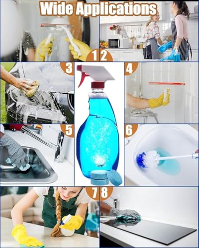 Image of Glass Cleaner for Car | Windshield Glass Cleaner | Car Wiper Detergent Effervescent Tablet (Pack of 20)