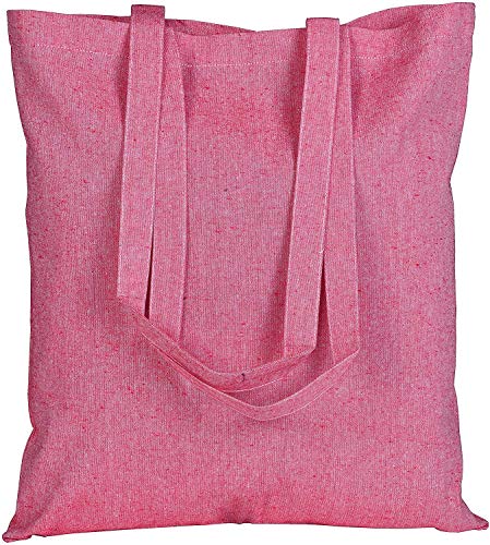 ATMOS-GREEN-20-pack-15-X-16-inch-with-long-handle-ASSORTED-Colors-55-oz-Recycled-cotton-canvas-reusable-grocery-bags-eco-friendly-super-strong-MADE-in-INDIA