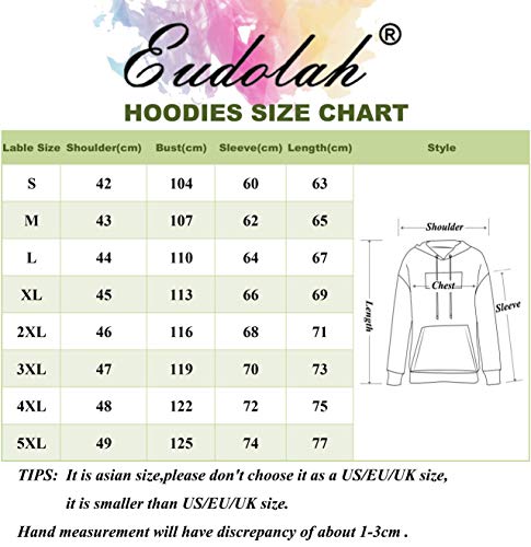EUDOLAH Felpa Ragazzo Uomo da Coppia con Cappuccio...