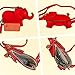 XACKWUERO Cute PU Leather Shoulder Bag Fashion Elephant Purse Novelty Animal Shaped Purse Elephant Gifts for Women (Red)