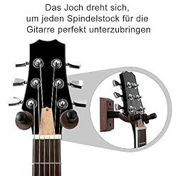 Lot de 2 supports muraux pour guitare, Support mural pour guitare en bois dur Neboic, Crochet de guitare en noyer noir… - Les Beatles, Paul McCartney, John Lennon, RIngo Starr, George Harrison Lot de 2 supports muraux pour guitare, Support mural pour guitare en bois dur Neboic, Crochet de guitare en noyer noir… – Image 2