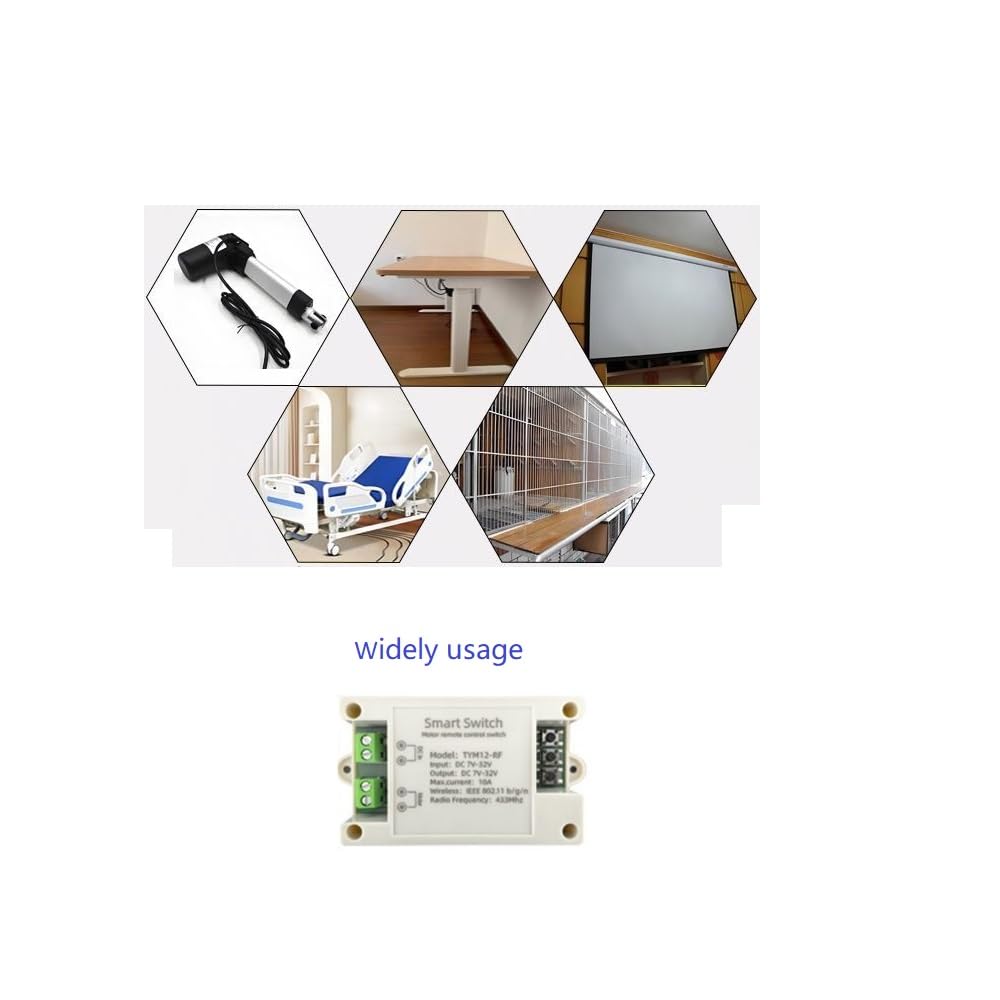Tuya app WiFi Fernbedienung Vorwärts Reverse Relais Modul für DC 7-32v Smart Linear Aktuator, Arbeitet mit Alexa