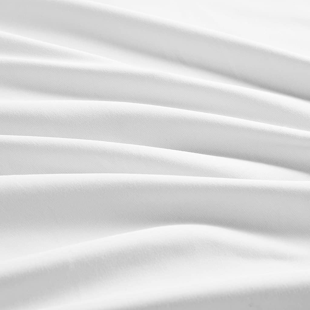 NHNHN 2 Pack Fitted Sheet-Deep Pockets-Soft Microfiber-Easy Care-Shrinkage and Fade Resistant-Fitted Sheets Twin Size-2 Sets of Fitted Sheets (Twin?2 Pcs, White)