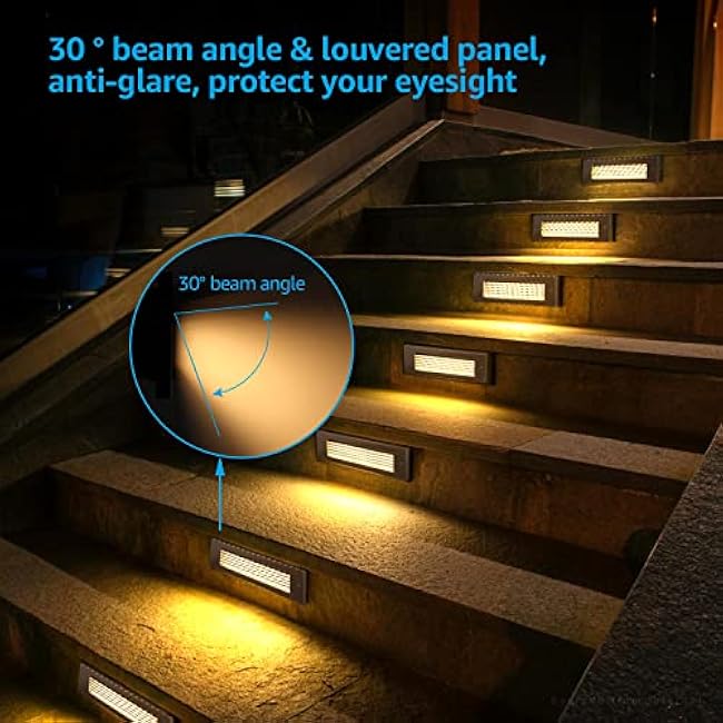 LEONLITE LED Step Lights 4.5W 2700K/3000K/4000K Selectable Oil Rubbed Bronze