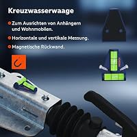 Presch Mini Wasserwaagen Set 4tlg. - Mini Wasserwaage, Kreuzwasserwaage, Dosenlibelle und Schnurwasserwaage - Allround-Set - Verstärkter Magnet für maximale Haftung - Bruchfeste Acrylglaslibellen – Ansicht 6