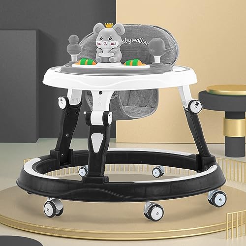 42% OFF on StarAndDaisy 360? Baby Walker Adjustable Height, Multi-Function Anti-Rollover Folding Walker with 6-18 Months Boys & Girl Baby Walker with Recreational Toy bar