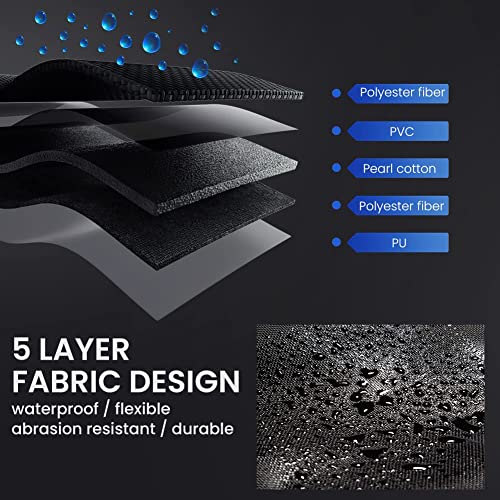 Outdoormaster Boot Bag, 65L Waterproof Ski Snowboard Boots Air Cushion Shoulder Pad Skiing Gear Bag Travel Backpack For Ski Helmets, Goggles&Accessories Men&Women-Dark Black #TOP3