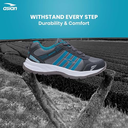 Image of ASIAN Wonder-21 Men's Running Shoes | Lace-Up Shoes with Lightweight Mesh Upper | Cushioned Comfort & Durable Grip for Daily Use