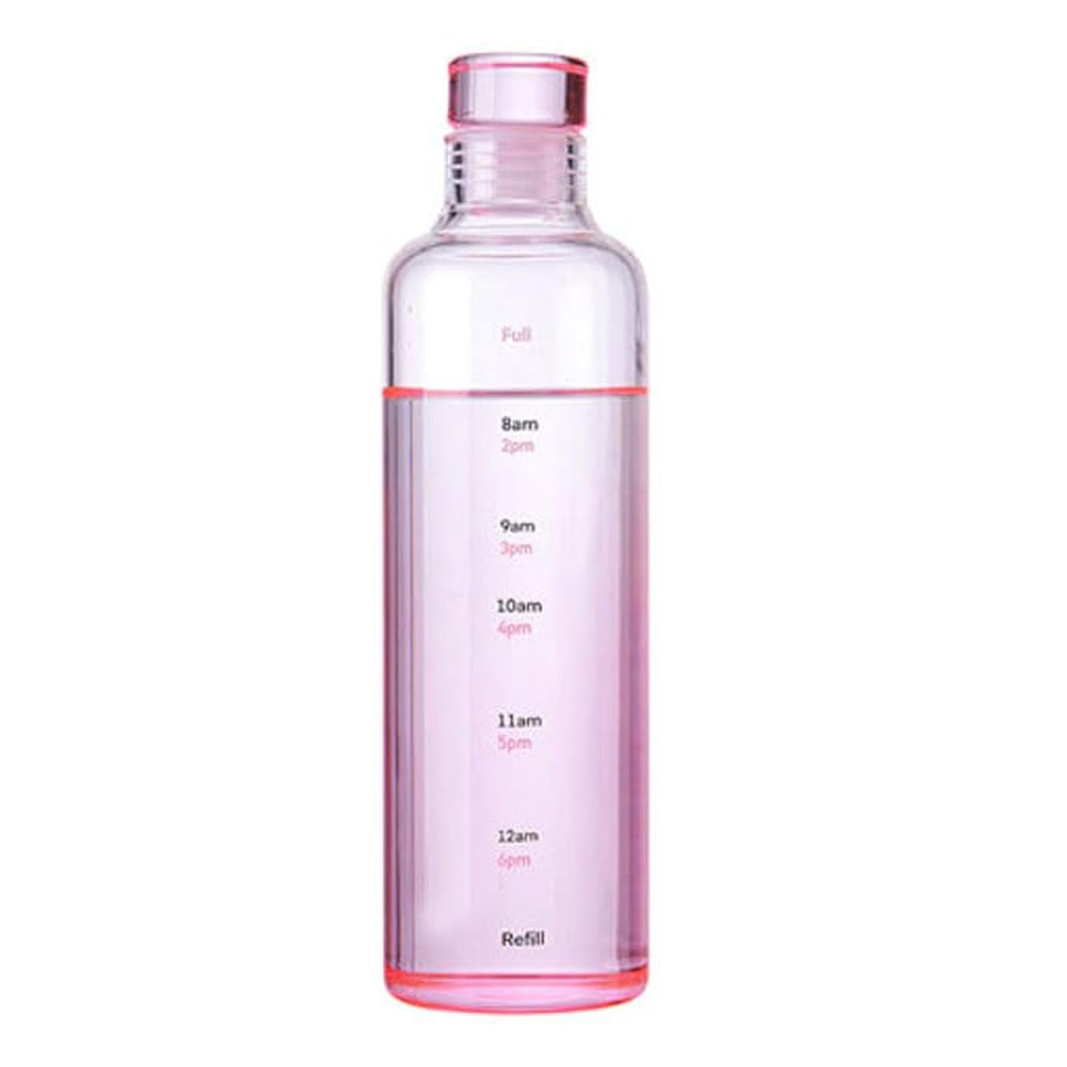 Glass bottle (Pink rose)