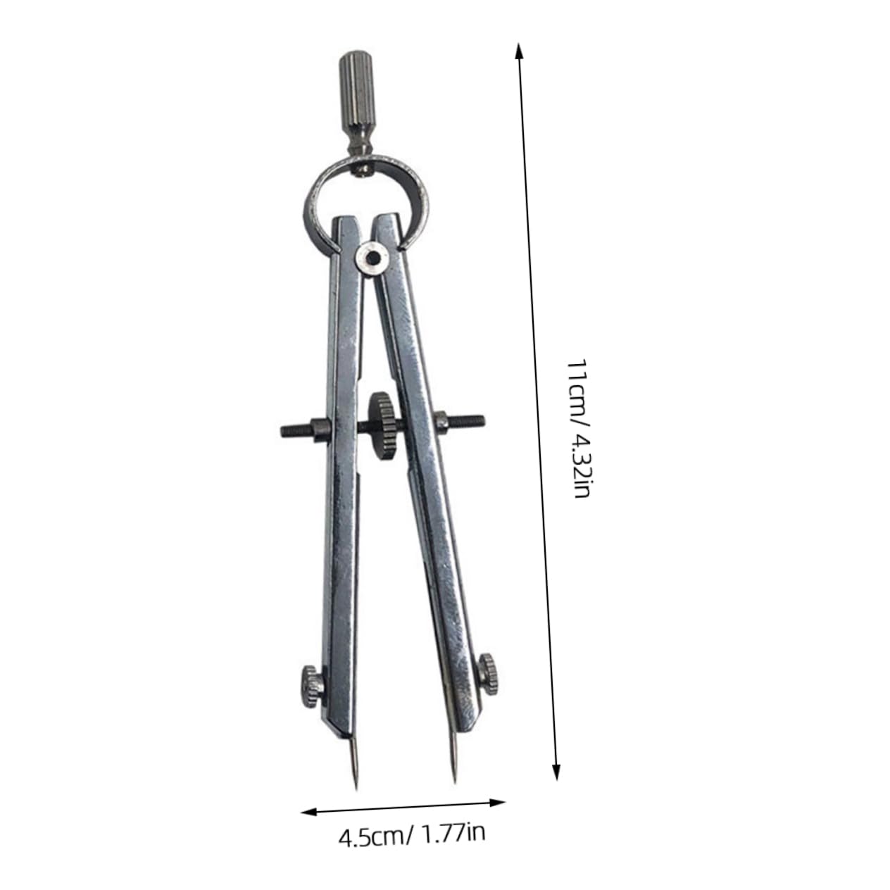 NUOBESTY 4 Pièces boussoles boussole pour les mathématiques boussole mathématique compas scolaire compas de charpentier Fournitures de bureau boussole pour la géométrie Acier inoxydable