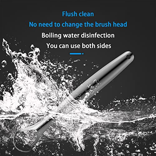 Image of 2 Pack Tongue Scraper,Stainless Steel Tongue Cleaners,Tongue Scraper for Adults, Reduce Bad Breath and Fresh Breath(Silver)