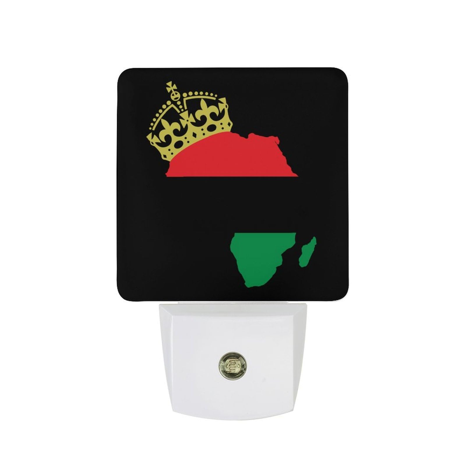 Nqrxadcrt Style African Am-Ericans-Prides Night Light Plug In Wall Lights Bedside Lamp Bedrooms Home Hallways Decoration