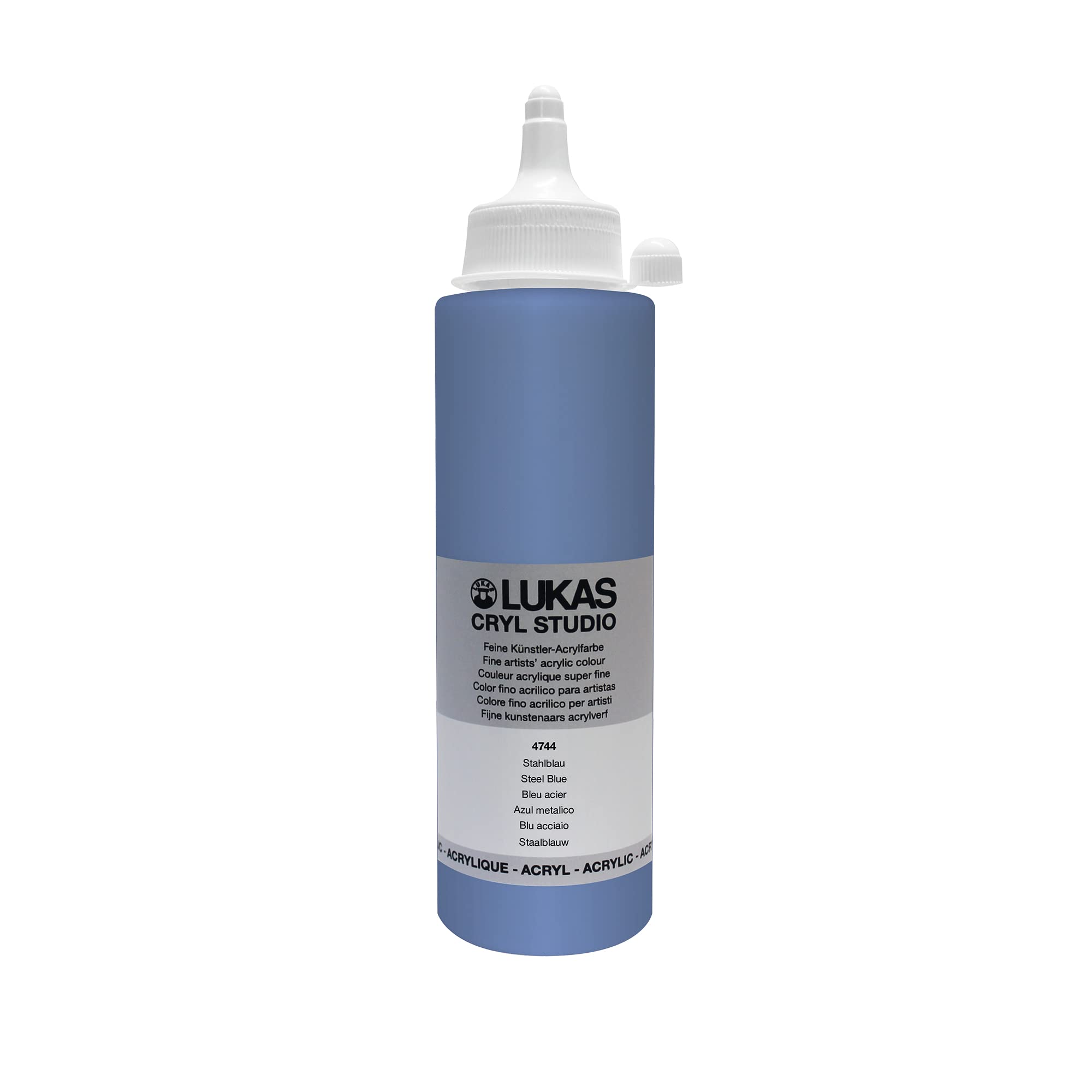 LUKAS Cryl Studio 250ml Premium Quality Acrylic Paint Steel Blue