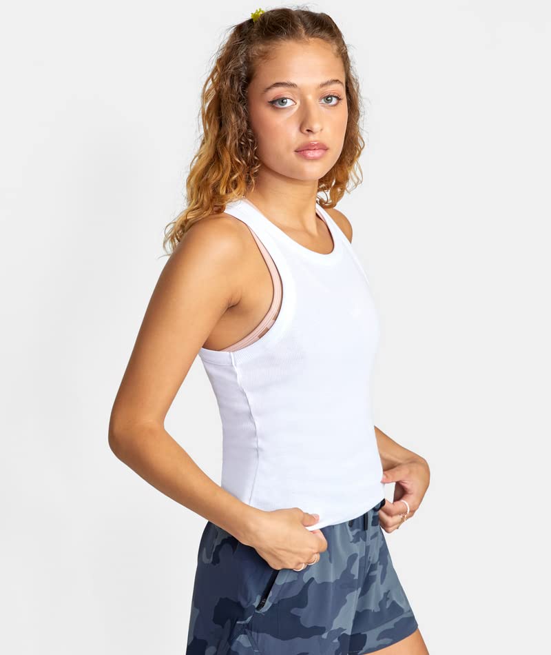 Débardeur RVCA VA Essential en maille stretch blanche L - 4