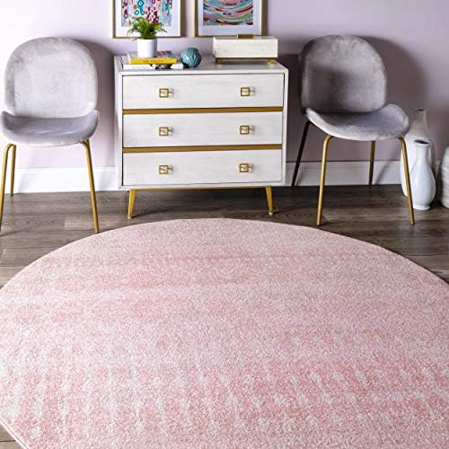 nuLOOM Moroccan Blythe Area Rug, 4' Round, Pink