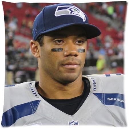 russell wilson Zippered Pillow Case Cushion Case Pillow Cover 18"x18"(two sides)