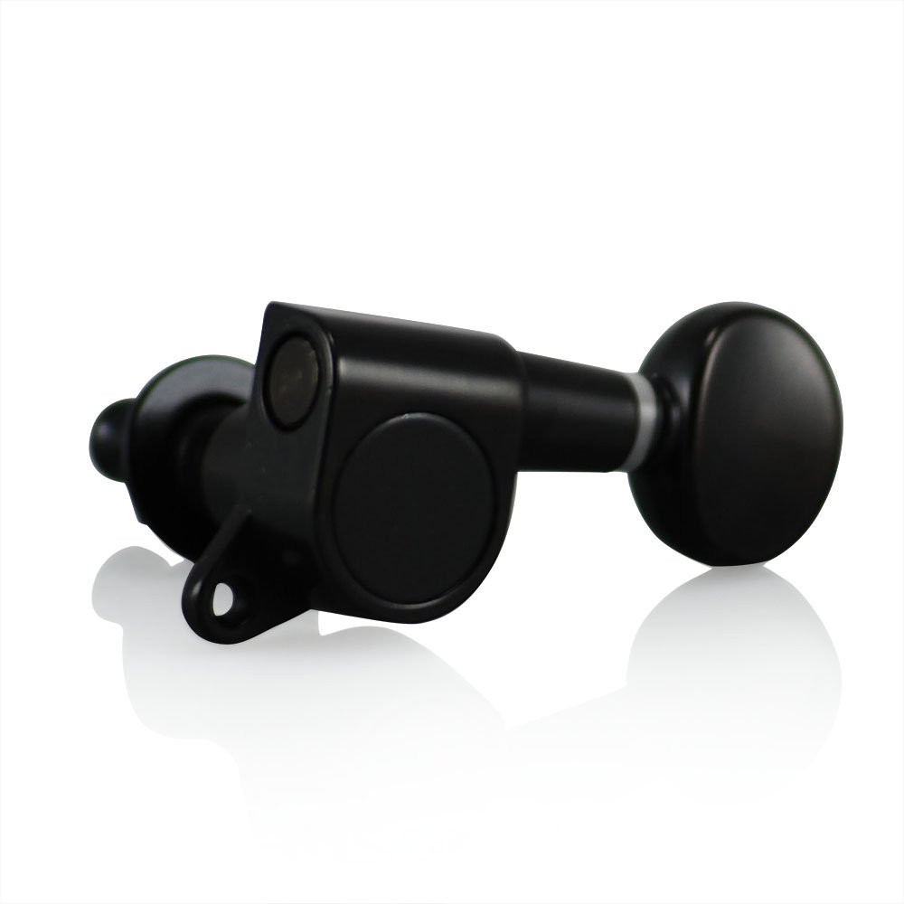 VANSONTuners/Machine Heads VN-05 Right Handed Black (Set of 6) for Stratocaster, Telecaster, Jackson, Ibanez, BC Rich, Schecter (Right Handed, Black)