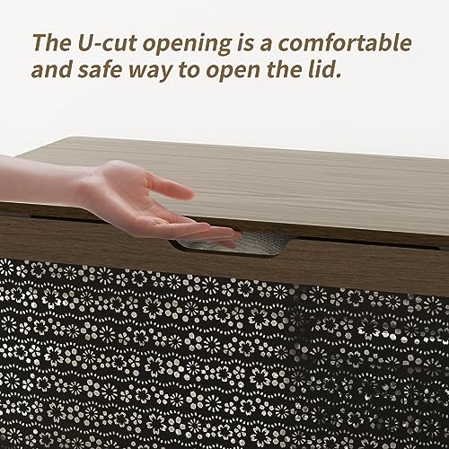 image for Iirios Storage Chest | Storage Trunk Safety Hinges | Storage Bench | S