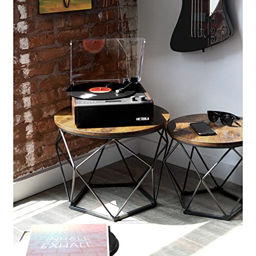 Victrola Eastwood Platine Bluetooth Signature à 3 Vitesses avec Haut-parleurs intégrés et Cache-poussière | Son Audio amélioré | Espresso (VTA-73-ESP) - Les Beatles, Paul McCartney, John Lennon, RIngo Starr, George Harrison Victrola Eastwood Platine Bluetooth Signature à 3 Vitesses avec Haut-parleurs intégrés et Cache-poussière | Son Audio amélioré | Espresso (VTA-73-ESP) – Image 3