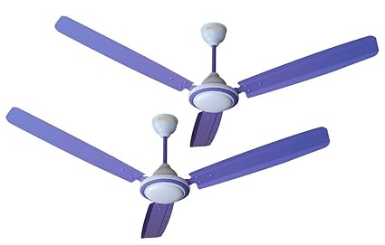 ACTIVA 1200mm High Speed 390 RPM Bee Approved 5 Star Rated Super Anti Dust Coating Ceiling Fan (Purple) Comes with 2 Year Warranty Pack of 2