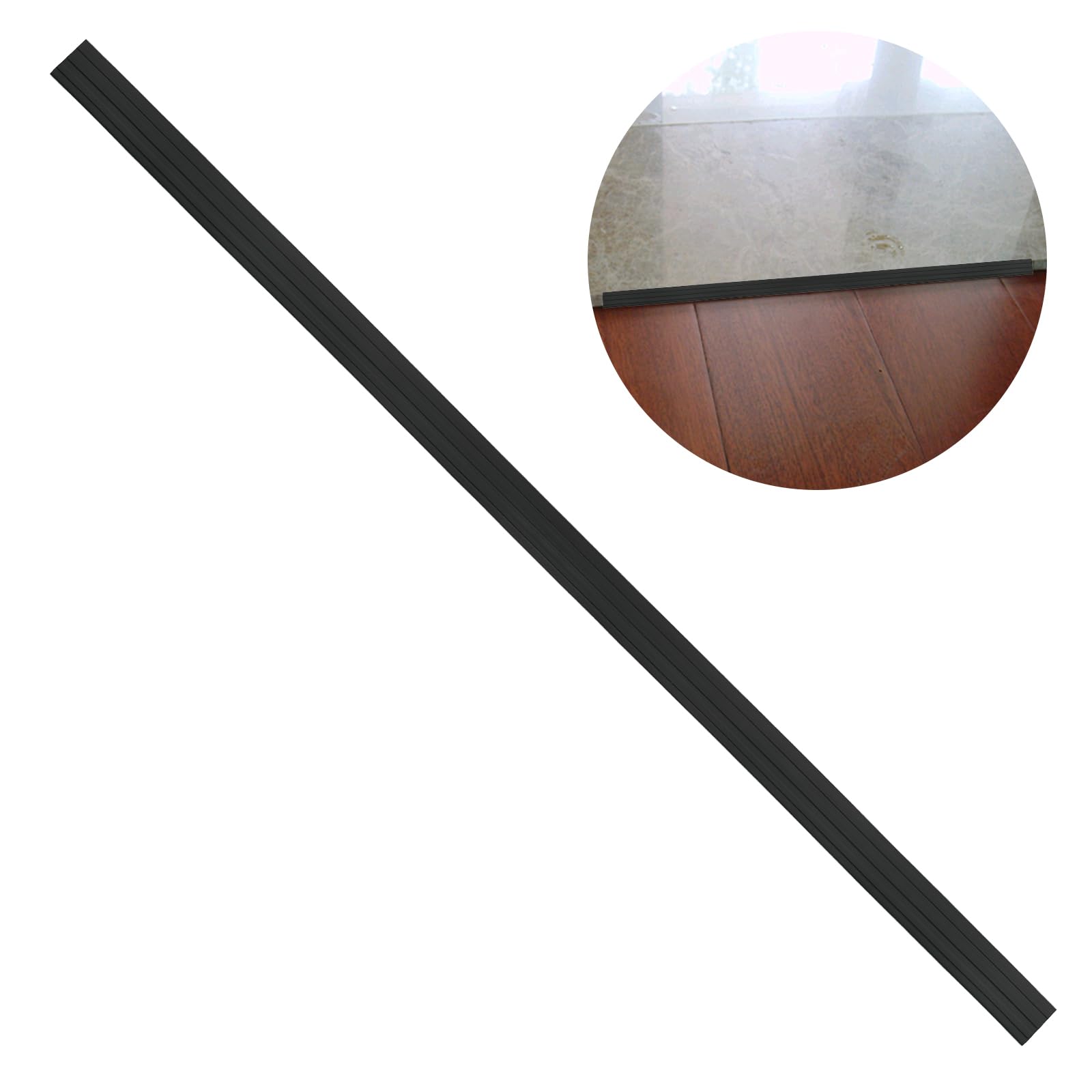 100 x 3 x 1 cm wózek inwalidzki rampa rampa dla osób niepełnosprawnych pcv antypoślizgowa powierzchnia samoprzylepny uchwyt na rampy dla wózków inwalidzkich, wózków, skuterów elektrycznych, zamiatarki