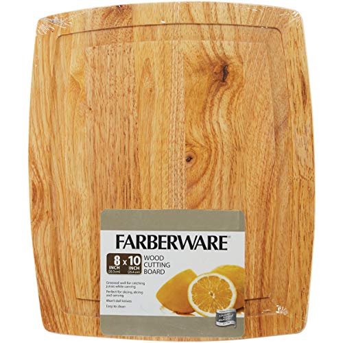 Planche à découper Farberware 78816-10 en bois dur 20,3 x 25,4 cm - 4