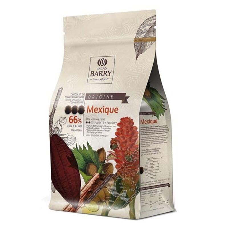 Chocolat de Couverture Noir origine Mexique 66% 2,5 Kg