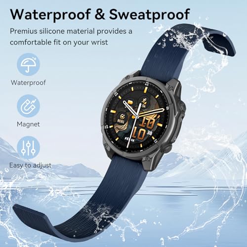 Correa compatible con Garmin Fenix 26mm silicona magnética miniatura 3
