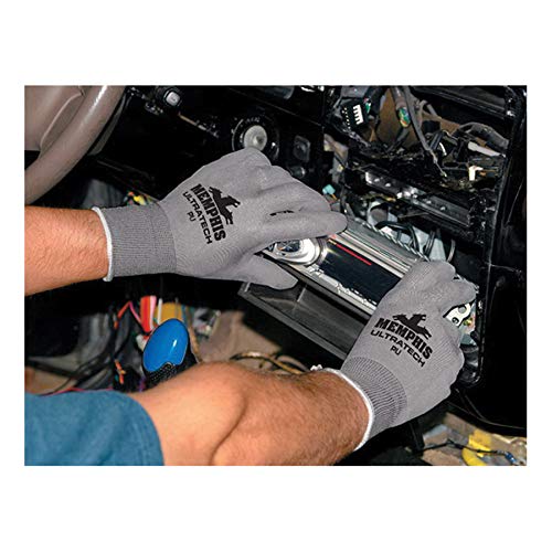 MemphisGlove 127-9696M Ultra Tech Gray Pu Palmnylon 13 Guage
