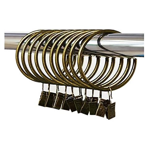 Tikwisdom 30 Pack Bronze Metal Rings Rings for Craft and removable clips (55 mm) Cover