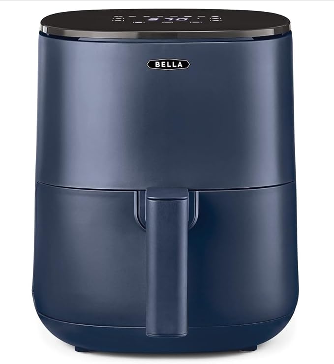 BELLA 3L l Touchscreen-Luftfritteuse, ölfreies Frittieren, spülmaschinenfeste Antihaft-Pfanne und Frittiergestell für einfache Reinigun