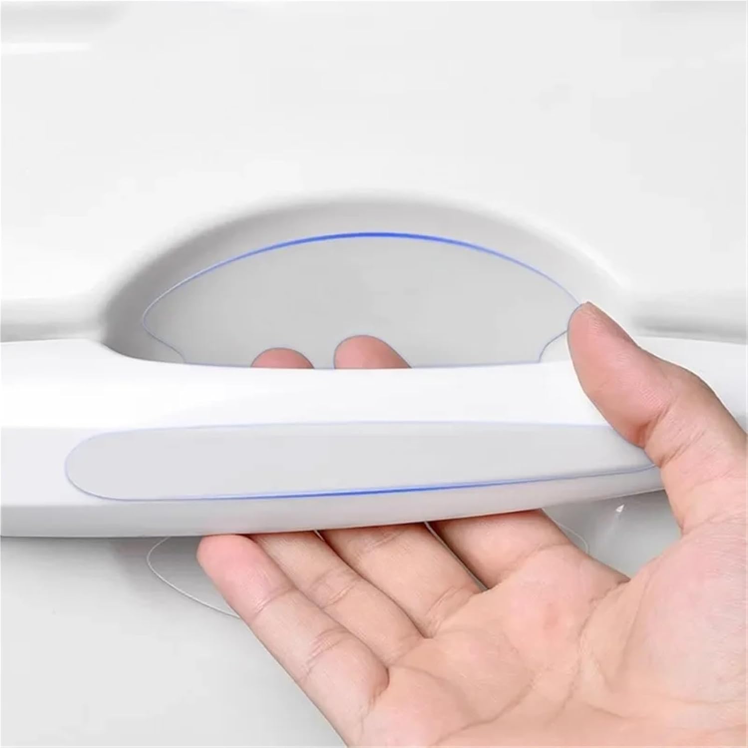 Car Door Bowl Handle Clear Protective 8/4Pcs Stickers Universal Invisible Transparent car Anti-Collision Protection Strip Tools(8pcs)