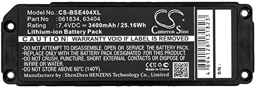3400mAh/7.4V Replacement Battery for Bose 063404 413295, Soundlink Mini