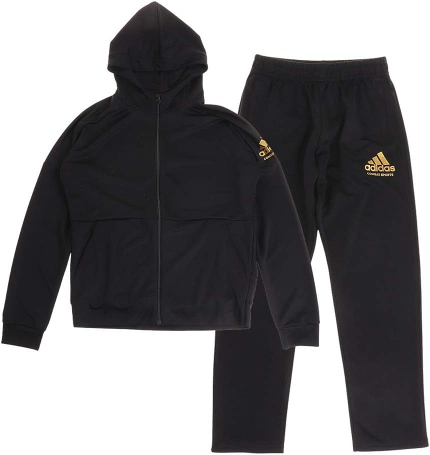 希少✨プーマ PUMA レザー調 Y2K ジャージ 上下 セットアップ 黒 M