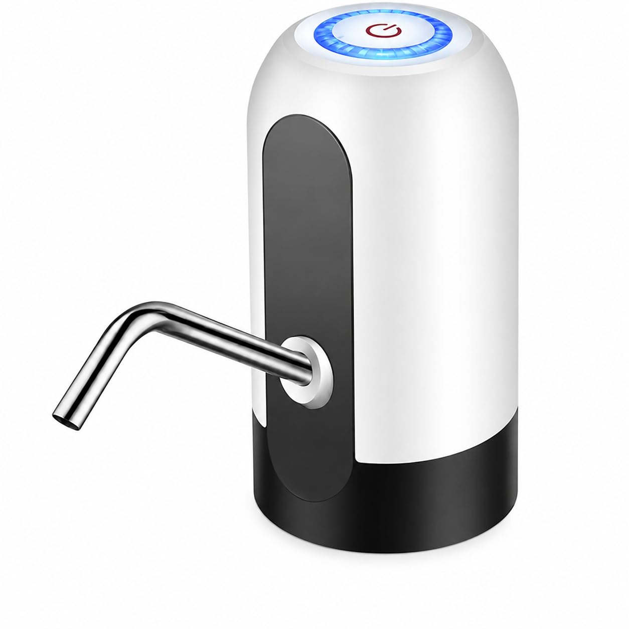 Automatic Wireless Water Can Dispenser Pump for 20 Litre Water Bottle | USB Rechargeable Electric Water Pump | One Touch Portable Drinking Water Dispenser | Food Grade Silicone Pipe | White-image-29