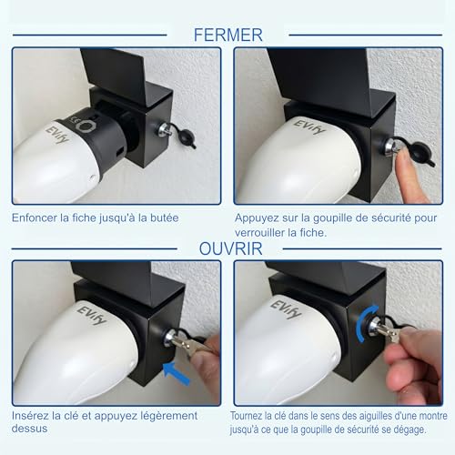 Support mural Type 2 premium pour câble de recharge : rangement robuste et sécurisé pour Wallbox - 4