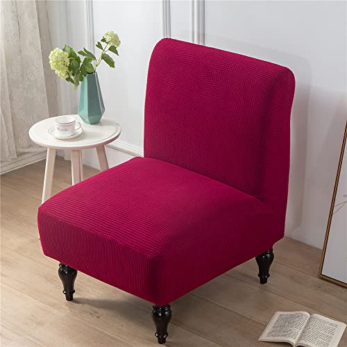 Highdi Extensible Jacquard Housses de Chaise sans Accoudoirs, Housse de Fauteuil pour Accent sans Bras de Grande Taille Protege de Meubles Amovible Lavable...