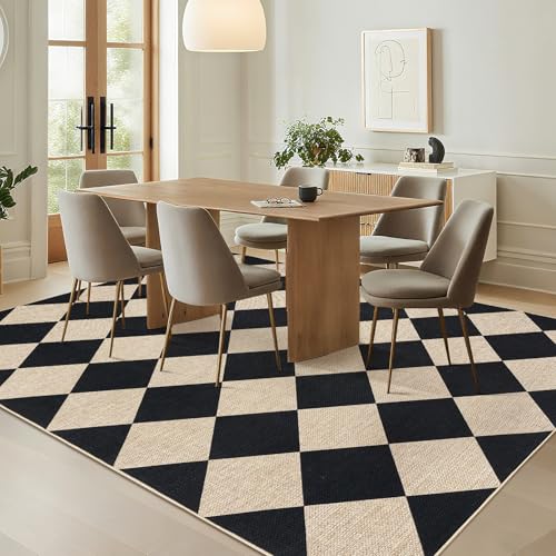 Tapete decorativo GarveeHome 5'x7' negro miniatura 3