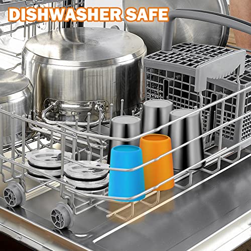 Rommeka Kids Tumblers With Lids And Straws, 5 Pack Upgrade 12Oz Stainless Steel Unbreakable Toddler Cups Spill Proof With Colorful Sleeve, Reusable Drinking Cup For Adults And Children #TOP3