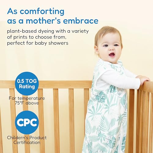 Image of TotAha Sleep Sack 12-15-18-24 Months 3-Pack,Stretchy,Buttery Soft Sleeping Bag,Light Baby Wearable Blanket with 2-Way Safe Zippers for Boys and Girls, 0.5 TOG