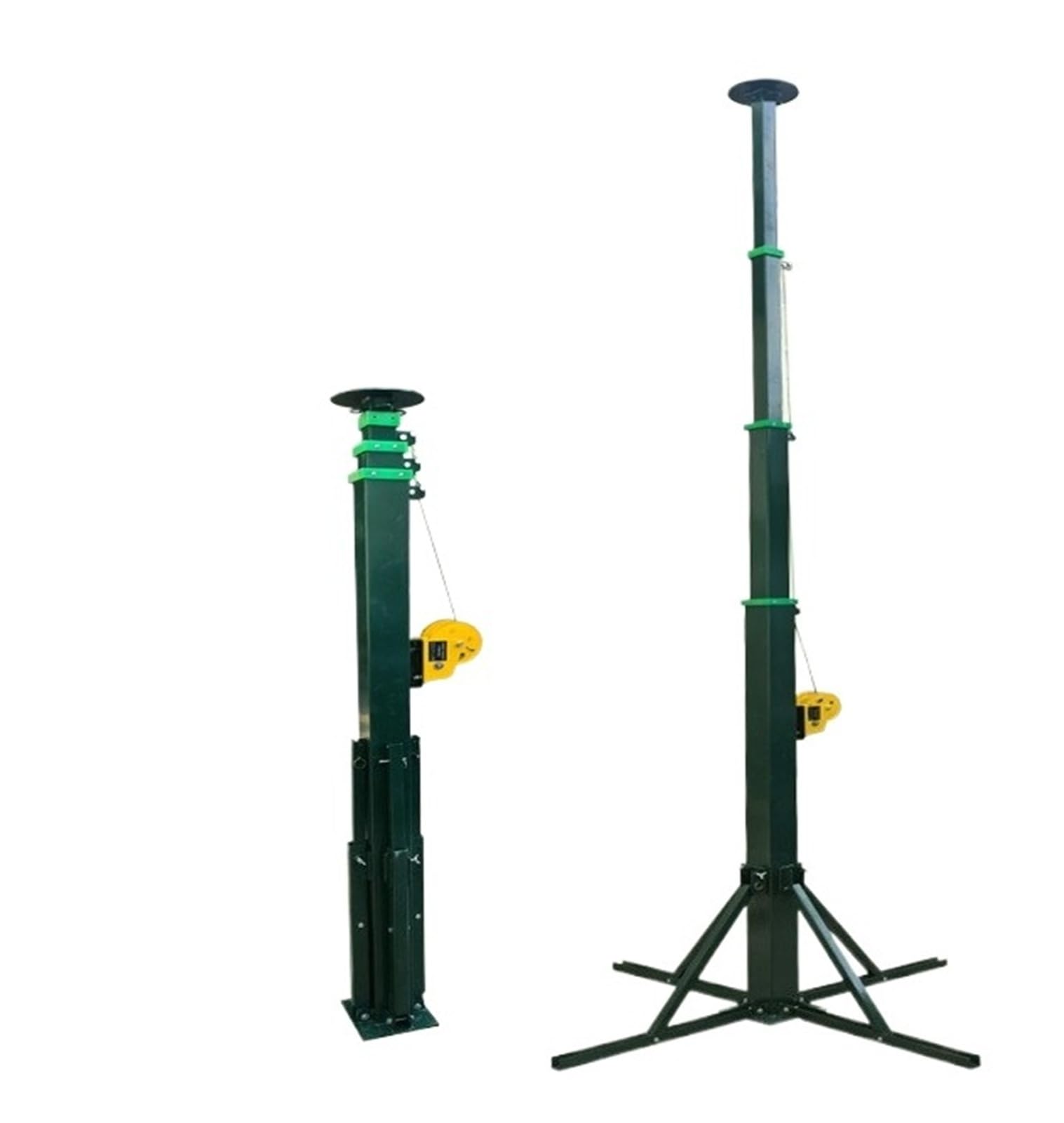 Polo Telescópico Máster De Elevación De Mano | Trípode De Almacenamiento Plegable Torre De Comunicación Cámara De Vigilancia 3 / 5 / 69 Metros(4 meters lifting rod)
