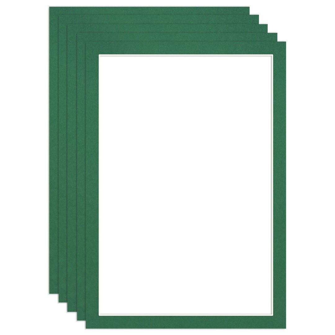 Procut Global 100x70cm Emerald Picture Mounts to Fit 90x60cm Aperture - Precision Cut Cardboard Photo Mount - Ideal for Frames, Prints, Artwork & Certificates - Sizes & Colours Available - 5 Pack โ image 1