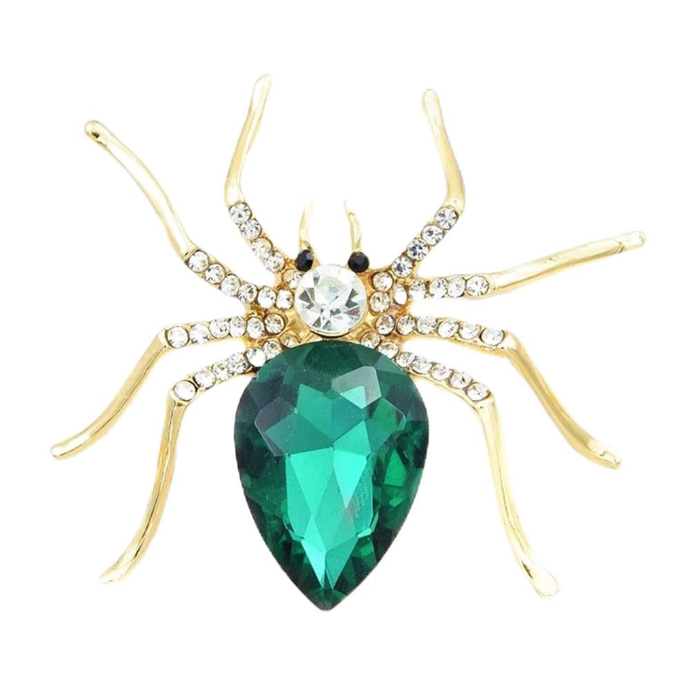Spider Brooch pins Crystal Rhinestone Women Enamel Insect Pin Lapel Pin Safety Pin