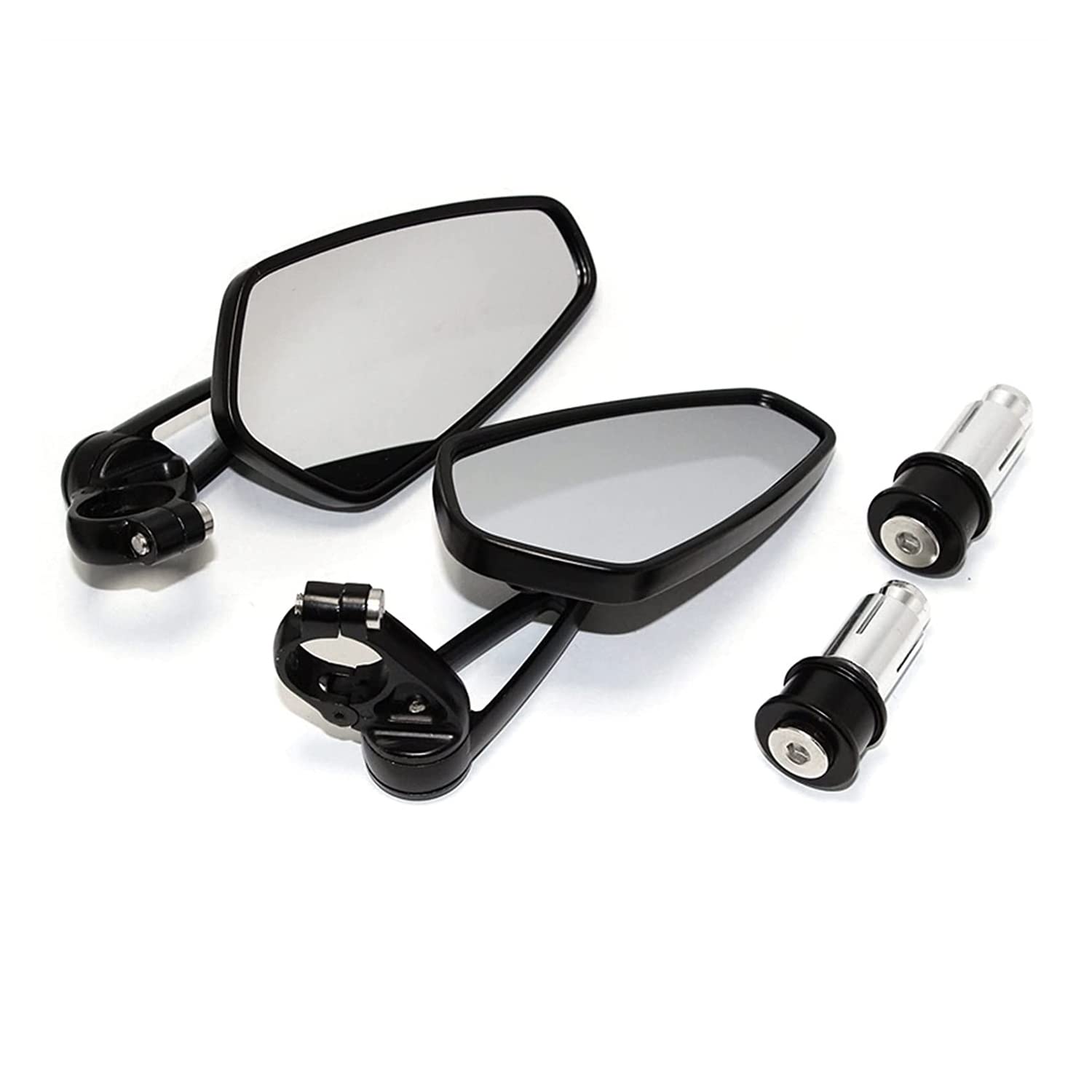 Specchietti Retrovisori Vista Posteriore Per Moto Maniglia Specchi Laterali Da 7/8 "Alluminio Ovale Per Suzuki Bar End Rearview Mirrors Universal Specchietto Manubrio (Color : C - Foto 9