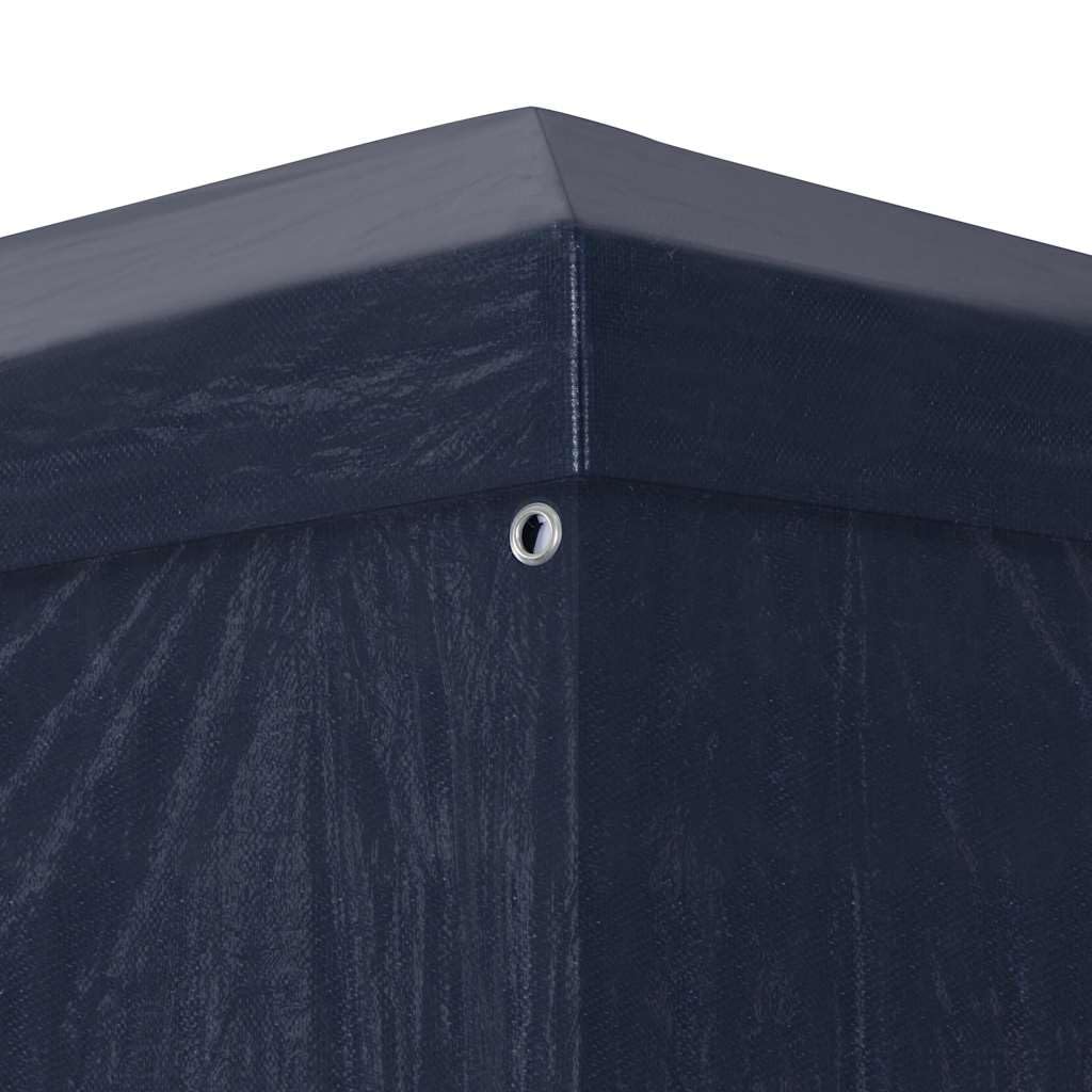 Partyzelt 3x6 m Blau Gartenzelt mit Seitenwänden Stahlrahmen | Ideal für Feiern im Garten oder auf der Terrasse: Pavillon mit Zipp-Tür und Deko-Fenstern für viel Licht.