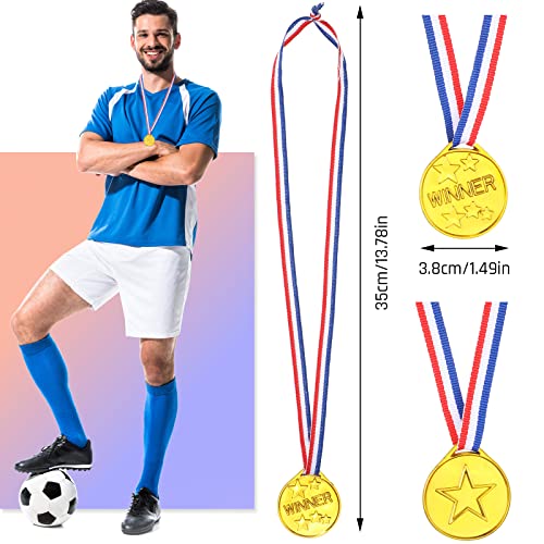 12 Médailles d'Or de Gagnant d'Enfants en Plastique Médailles d'Argent Médailles de Bronze, Médailles de Récompense de… - Image 4