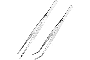 LEEFONE Culinary Tongs with Precision Tips