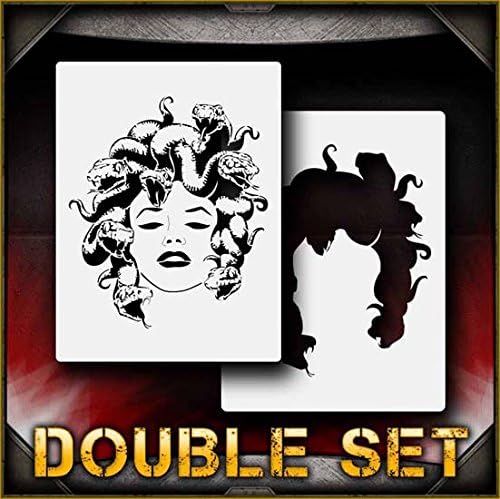 Medusa-b AirSick Airbrush Stencil Template
