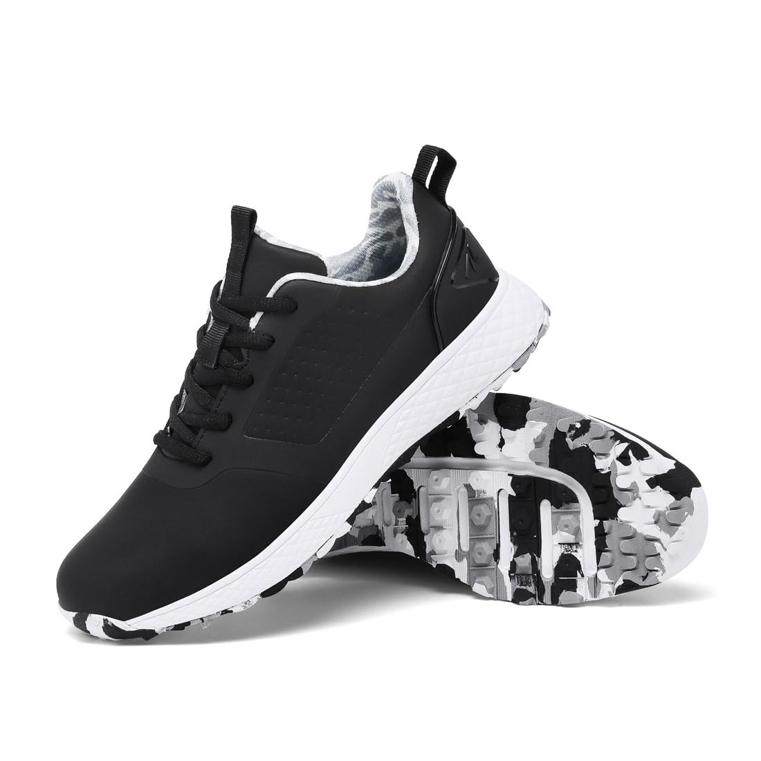 DAMANDO Chaussures de Golf Étanches pour Femmes Spikeless Golf Training Sneakers